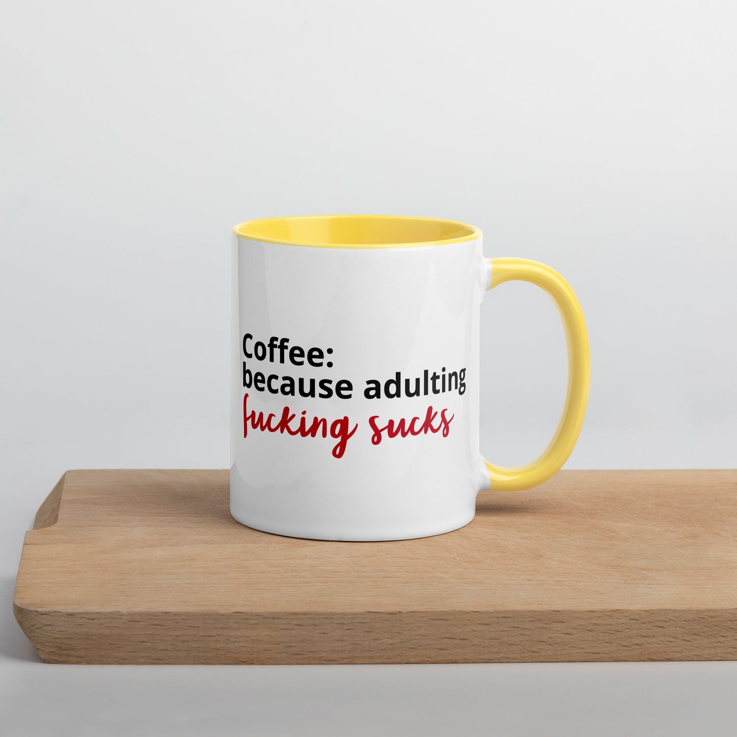 "Adulting Sucks" Mug - Color - Roasted Sarcastic and Funny Coffee Mugs Gifts