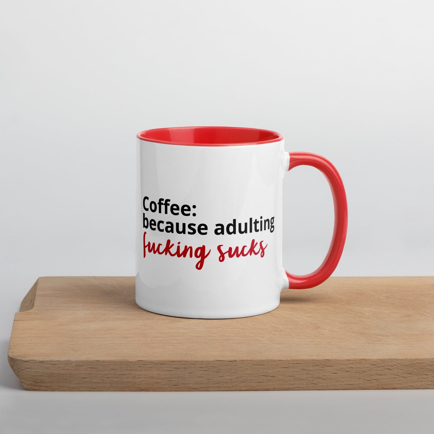 "Adulting Sucks" Mug - Color - Roasted Sarcastic and Funny Coffee Mugs Gifts