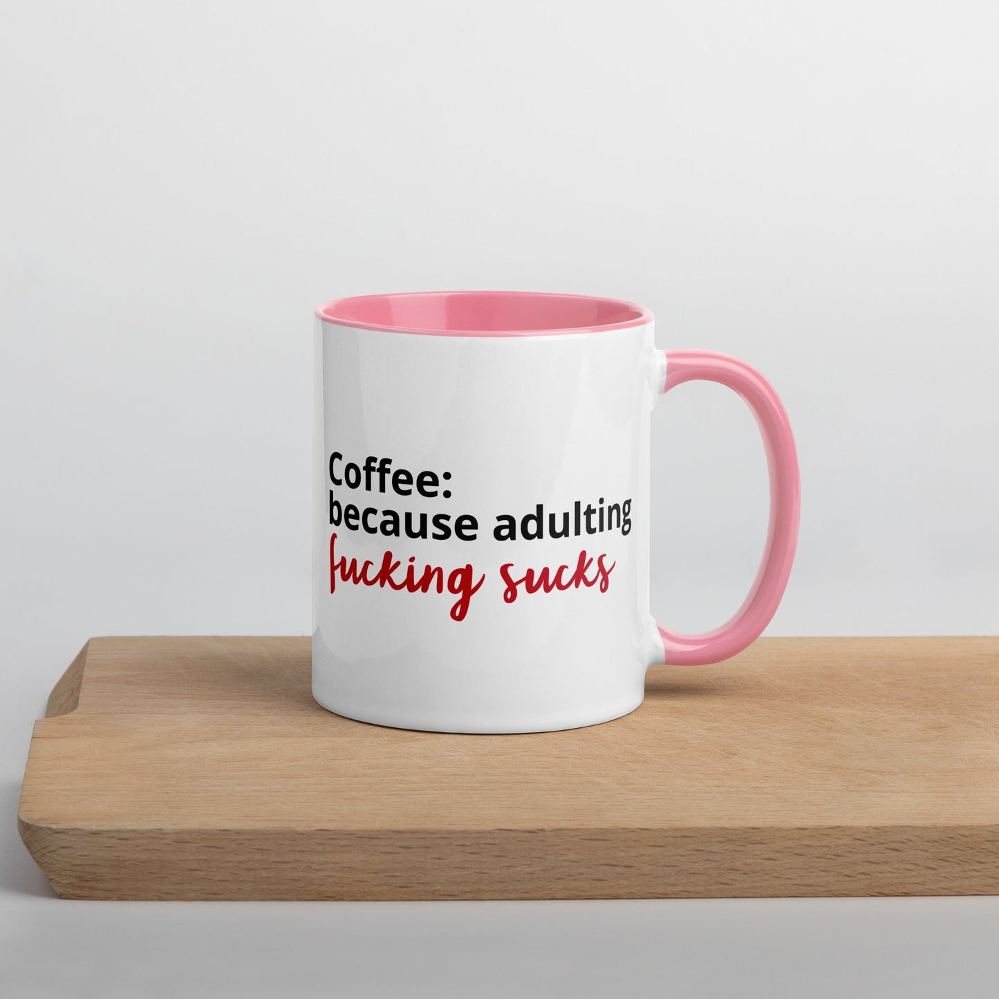 "Adulting Sucks" Mug - Color - Roasted Sarcastic and Funny Coffee Mugs Gifts