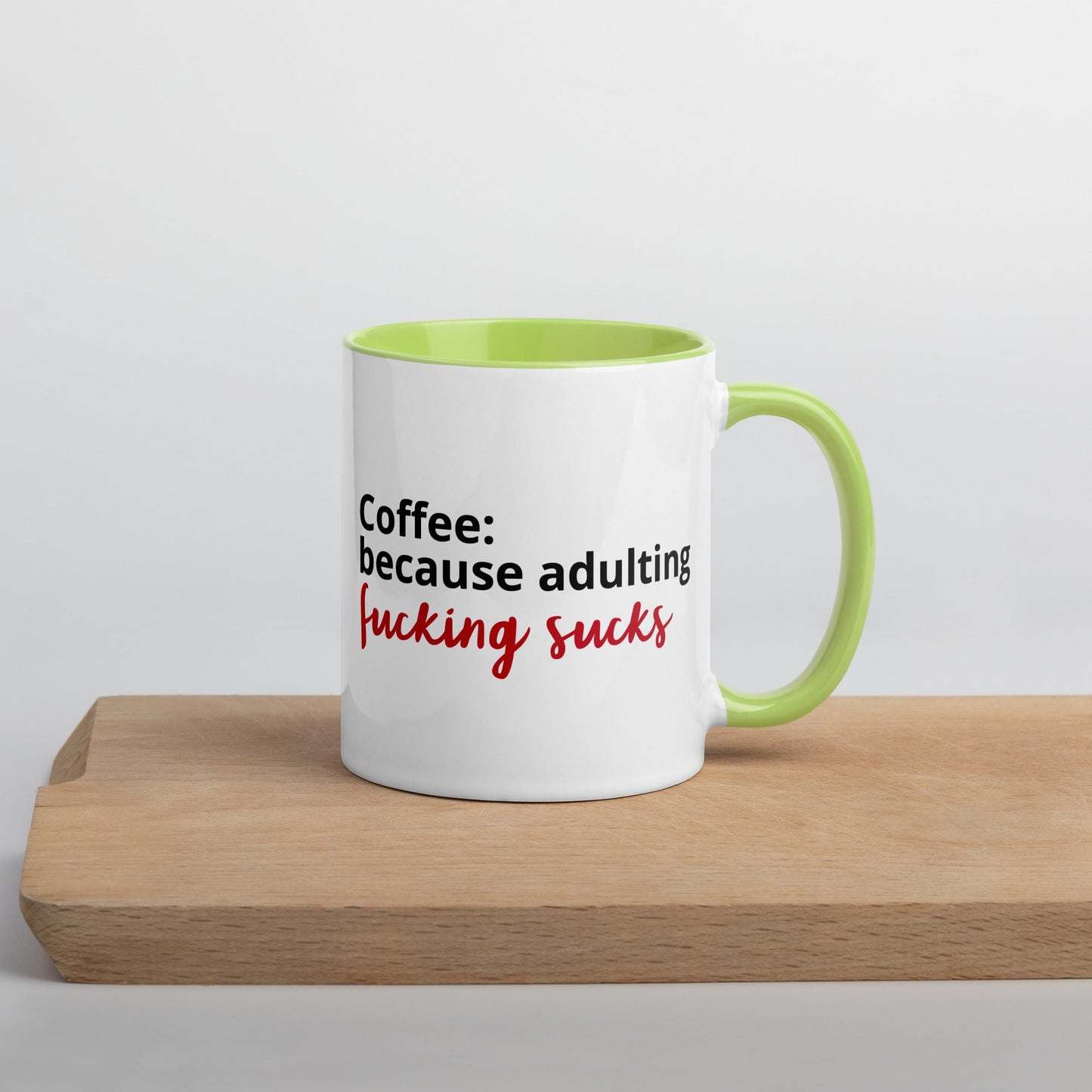 "Adulting Sucks" Mug - Color - Roasted Sarcastic and Funny Coffee Mugs Gifts