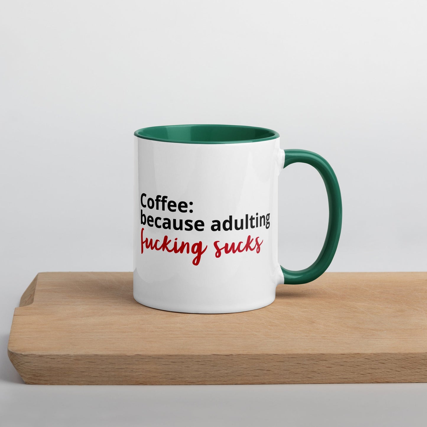 "Adulting Sucks" Mug - Color - Roasted Sarcastic and Funny Coffee Mugs Gifts