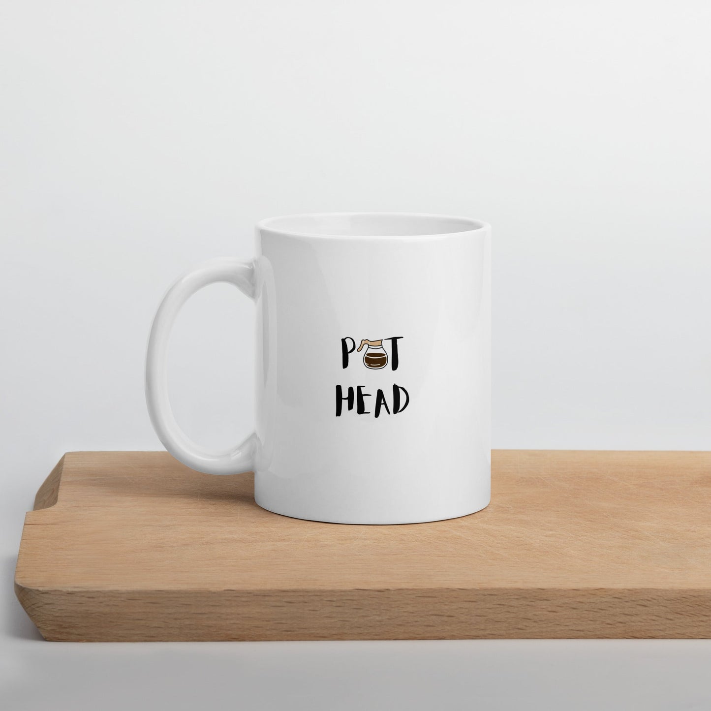 "Pothead" Mug - White - Roasted Sarcastic and Funny Coffee Mugs Gifts